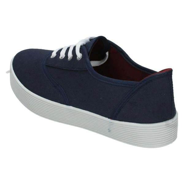 Spot On Girls Spot On Canvas Lace Up Platform Shoes