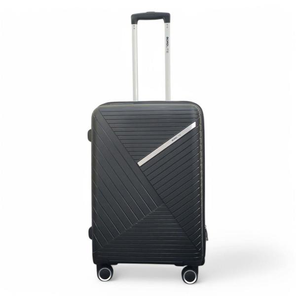Infinity Luggage Robust PP Hard Shell 8 Wheels Luggage Travel Holiday Cabin Suitcase Set