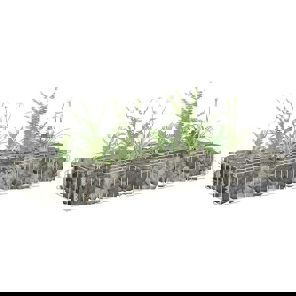 Berkfield Gabion Raised Bed Galvanised Steel 90x30x10 cm