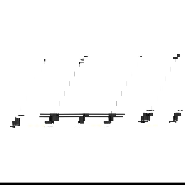 Milagro Pendant Light (Strip) Genesis Black 7xGU10