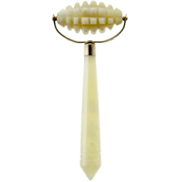 White Lotus Beauty Intensive Jade Roller - Natural Chemical Free Crystal in a Signature Silk Lined Box