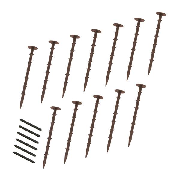 Flexible Lawn Edging 7.2m With Mallet - Brown