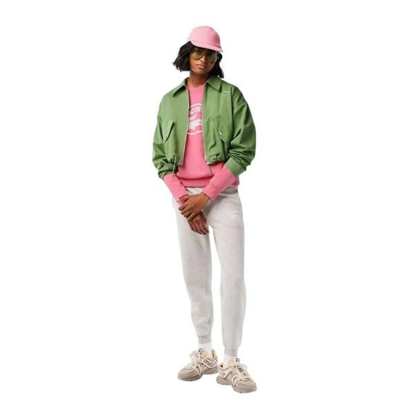 Lacoste Womens/Ladies Organic Cotton Loose Fit Long-Sleeved Sweatshirt - Pink - 