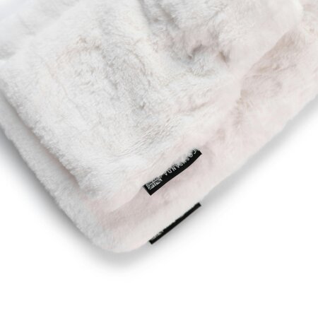 CosyPanda Little and Large Silky Soft White Faux Fur Hot Water Bottle Gift Set