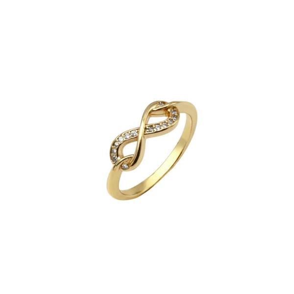 Say It With Infinity Ring - Yellow Gold - Size 55