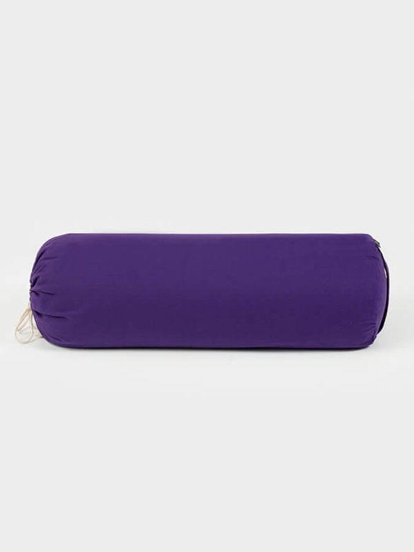 Yoga Studio EU Organic Buckwheat Drawstring Bolster - Purple