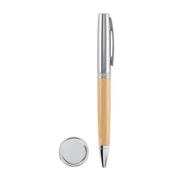MidOcean Siden Twist Metal Ballpoint Pen - Wood - 