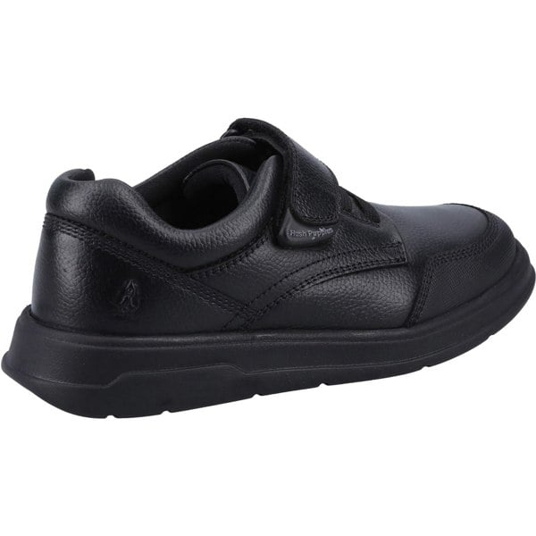 Hush Puppies Rowan SNR Leather Boys's Black Lace-Up Shoes