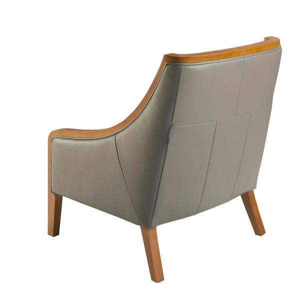 Angel Cerdá Grey leather armchair 5126