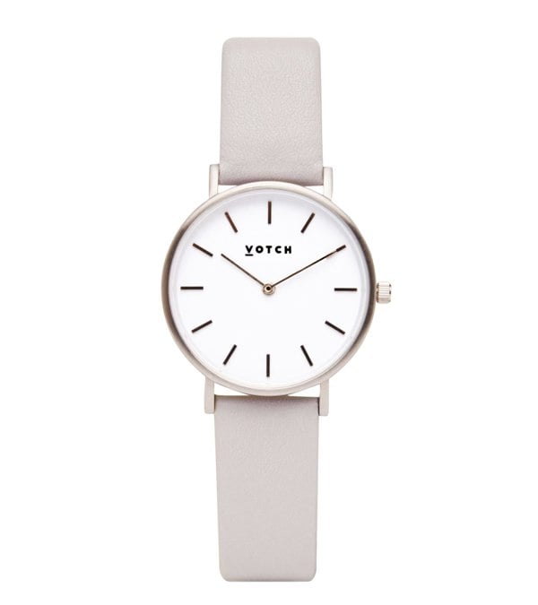 Votch Silver & Light Grey Watch | Petite