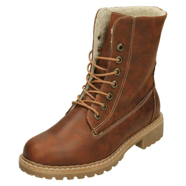 Down to Earth Ladies Down To Earth Fleece Lined Calf Boots