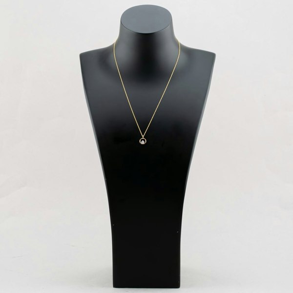 T. H. Baker Gold Plated 0.25ct Lab Grown Diamond Open Circle Necklace LGP46865-25