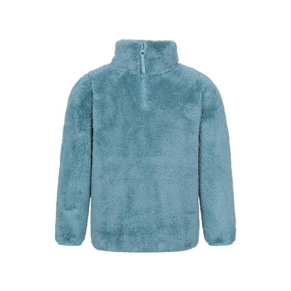 Mountain Warehouse Kids Teddy Half Zip Fleece Top - Teal