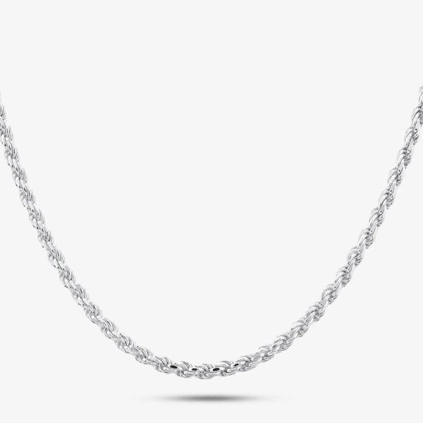 T. H. Baker Silver Rope Chain SDCR-320-AG