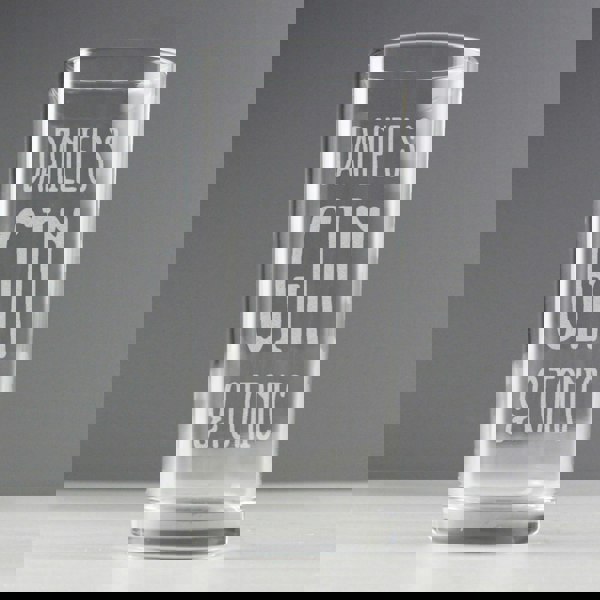 Personalised Memento Company Personalised Gin & Tonic Hi Ball Glass