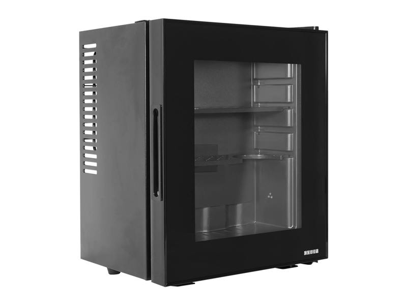 Corby Eton E Glass Door Minibar in Black - UK Plug