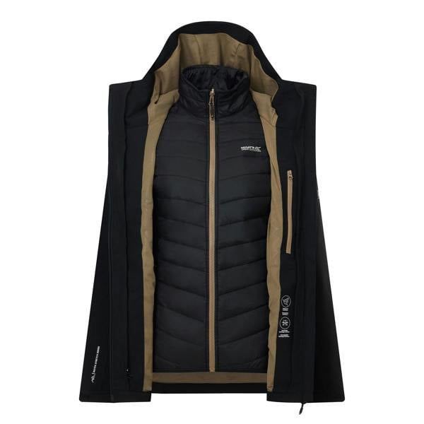Regatta Womens/Ladies Wentwood 3 in 1 Jacket - Black/Mocha - 