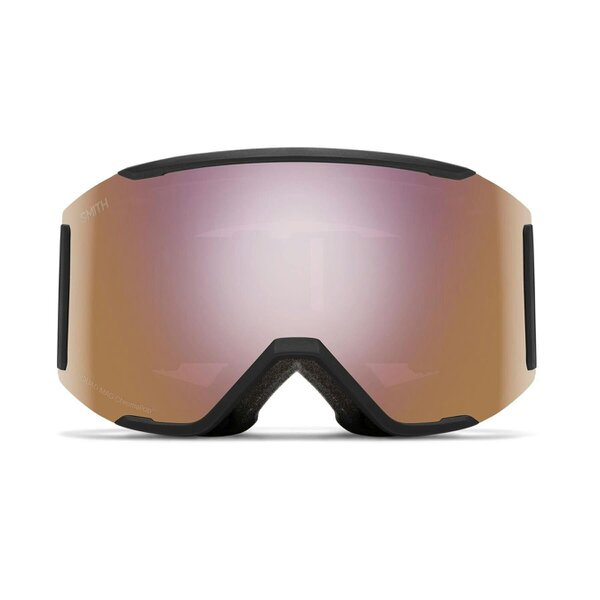 Smith Ski Goggles Squad Mag 0JX M5 Black ChromaPop Everyday Rose Gold Mirror & Storm Rose Flash