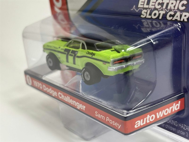 Auto World Slot Cars 1970 Dodge Challenger Sam Posey Thunderjet Ultra G HO Slot Car SC357-1