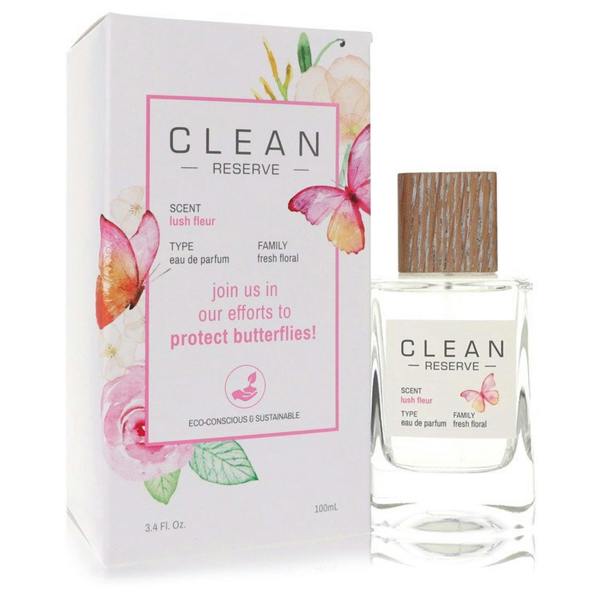 Clean Clean Reserve Lush Fleur by Clean Eau De Parfum Spray (Butterfly Edition) 3.4 oz for Women 100 ml