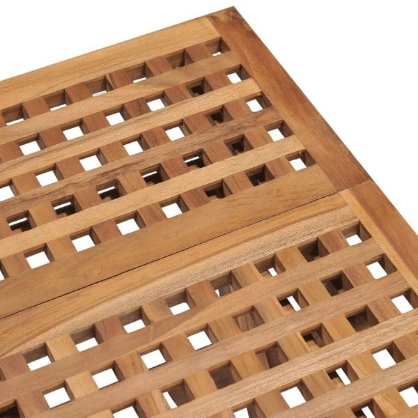 Berkfield 3 Piece Folding Outdoor Dining Set Solid Teak Wood