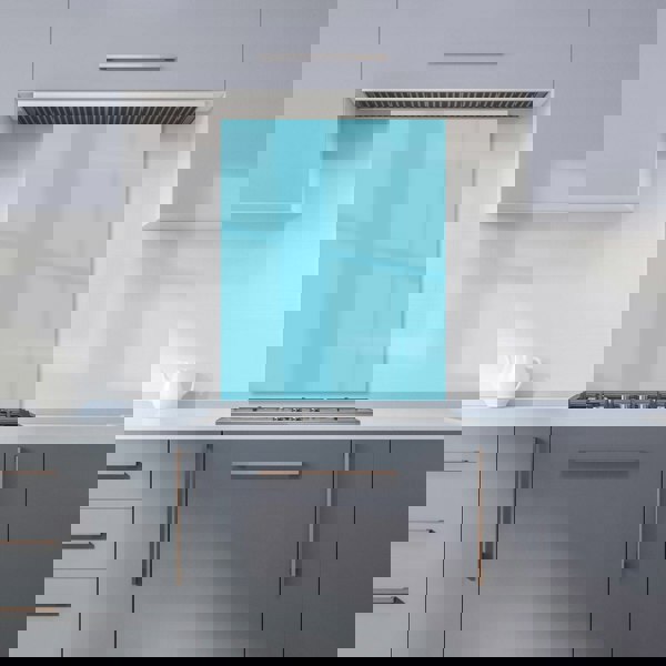 Warren Reed - Designer Sky Blue Kitchen Splashback