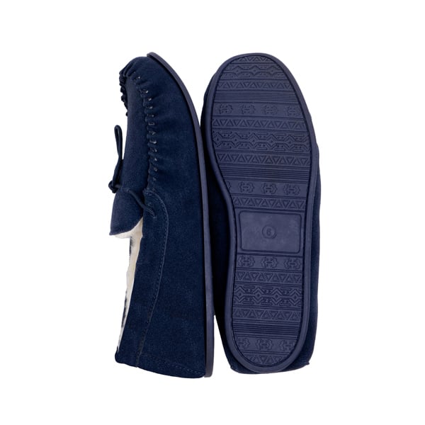 Nordvek Womens Sheepskin Suede Moccasin Slippers