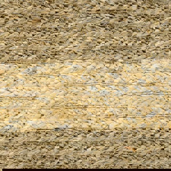 JVL Palma Natural Round Woven Storage Basket for Home Organisation, Brown