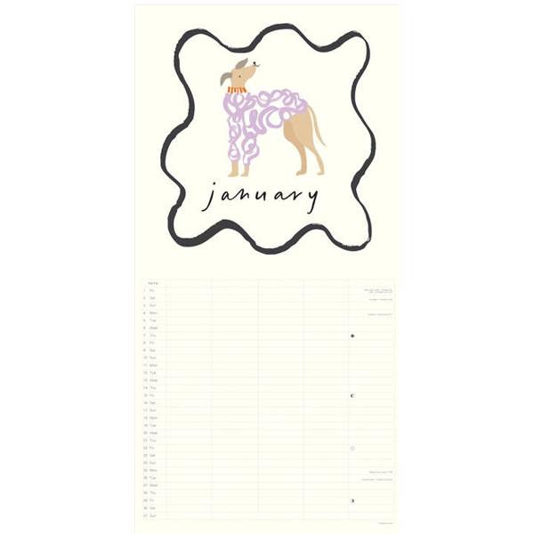 Caroline Gardner, Dogs Family Planner 2027, Family Planners, Month To View, Dogs, Gift