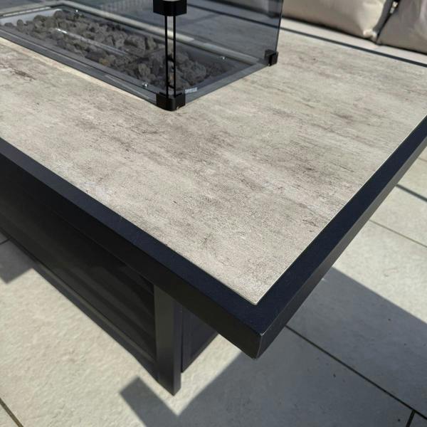DS Living Aluminium Beige Firepit Sofa Set Beige