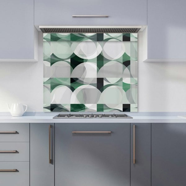 Warren Reed - Designer Geometric Grey Green Kitchen Splashback