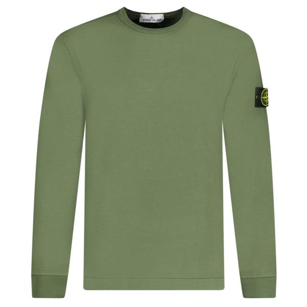 Stone Island Light Cotton Sweatshirt Khaki - chancefashionco