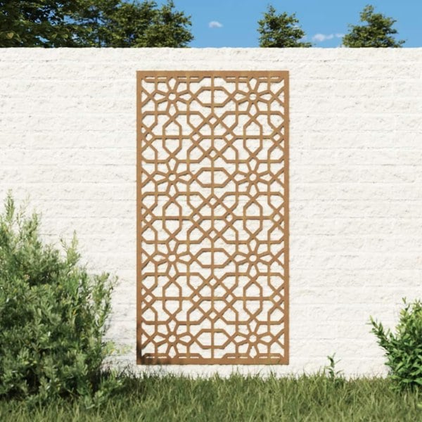Berkfield Garden Wall Decoration 105x55 cm Corten Steel Moorish Design
