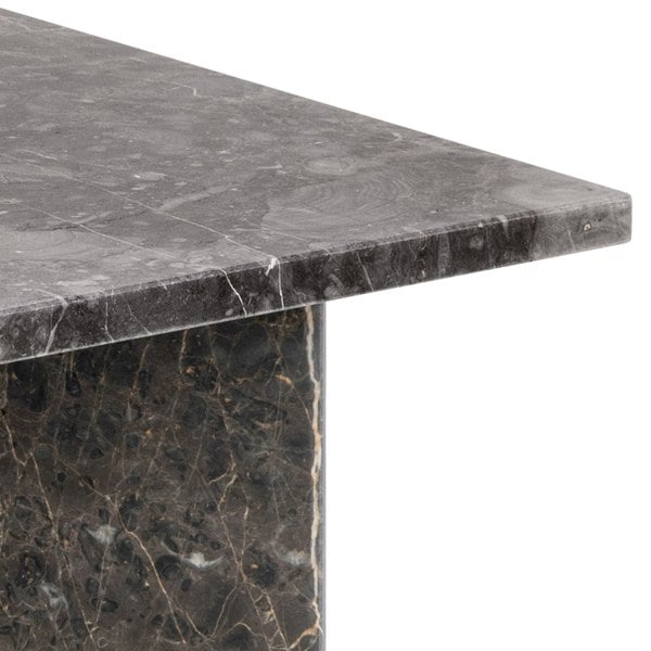 Furniture To Go Vega Square Coffee Table with Marron Marble Top 90cm