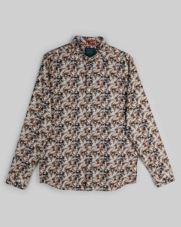 Steel & Jelly Limited Edition Stone Abstract Slim Fit Shirt