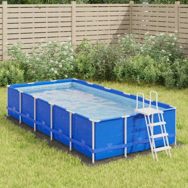 Berkfield Pool Ground Cloth Light Grey 420x220 cm Polyester Geotextile