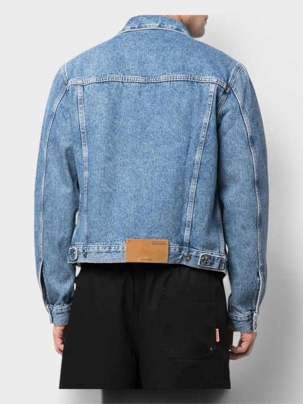 Off - White Indust Slim Denim Jacket Medium Blue - Supplied FashionOff - White