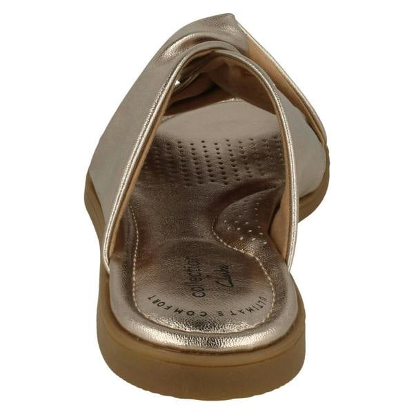 Clarks Ladies Clarks Knot Detailed Mule Sandals Reyna Twist