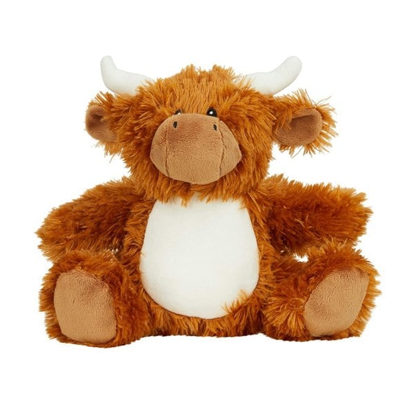 Mumbles Printme Highland Cow Plush Toy - Brown