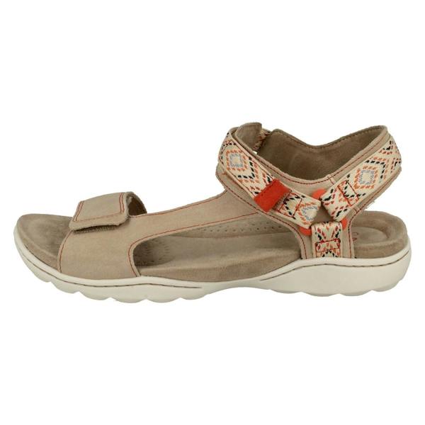 Clarks Ladies Clarks Aztec Detailed Strappy Sandals Amanda Step