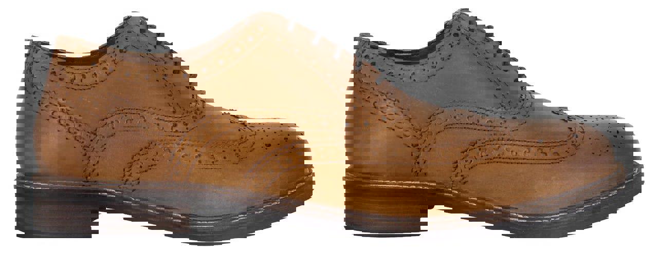 Thomas Crick Cardew Mens Casual Smart Lace Up Brogue Leather Shoes