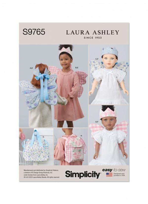 Simplicity Sewing Pattern 9765, Costumes, Doll Clothes for Kids, One Size - Easy