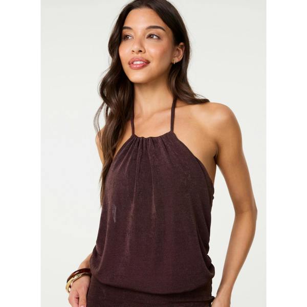 Pink Vanilla Acetate Halter Neck Dress