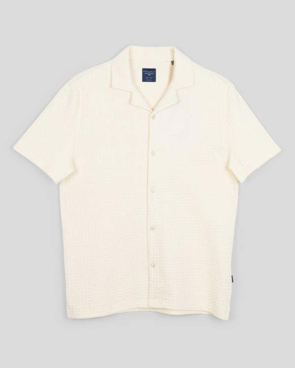Steel & Jelly Leyton - Check Texture Jersey Short Sleeve Shirt