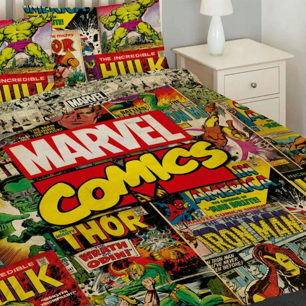 Avengers Comics Multi Duvet Cover Set