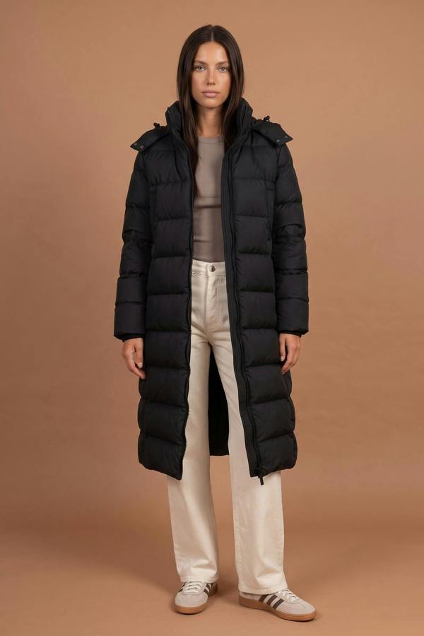 Urban Bliss Seamless Puffer Jacket Black