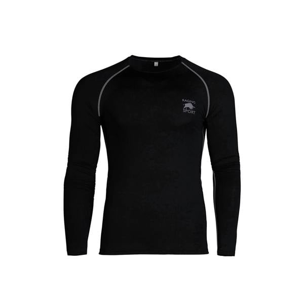 Raging Bull Mens Compression Long-Sleeved Top - Black