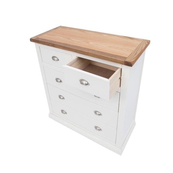 Cabinet Bits Cosenza 5 Drawer Chest of Drawers Chrome Cup Handle