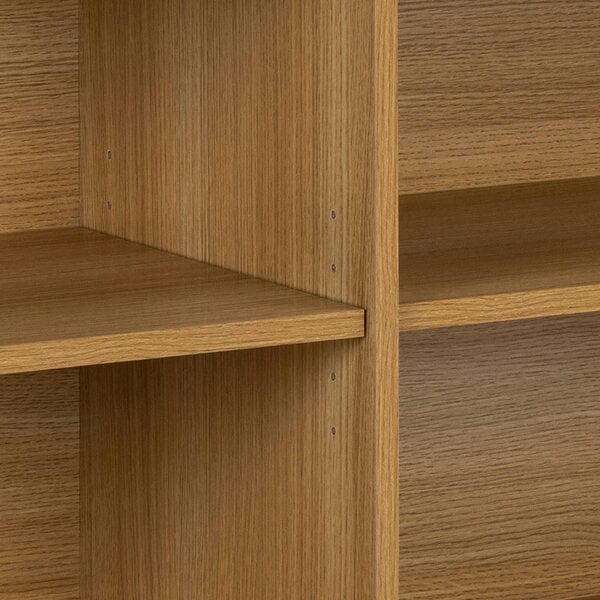 Wyld Haus Copenhagen Natural Oak Wooden Etched Sideboard 2 Tambour Doors