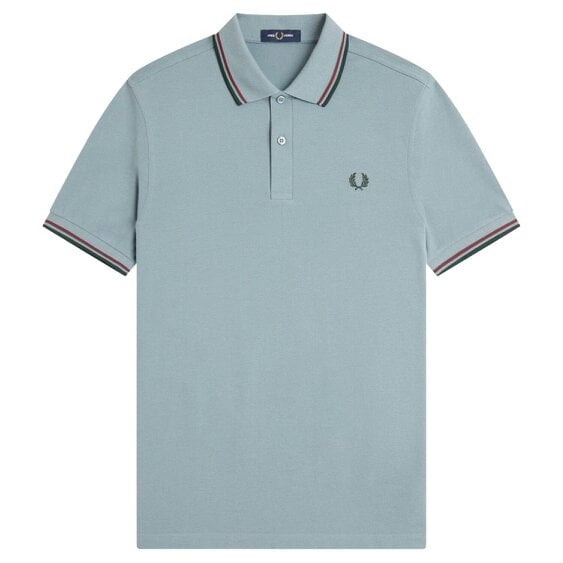 Fred Perry Twin Tipped Fred Perry Polo Shirt - Stockport Blue/Oxblood/Grassroots